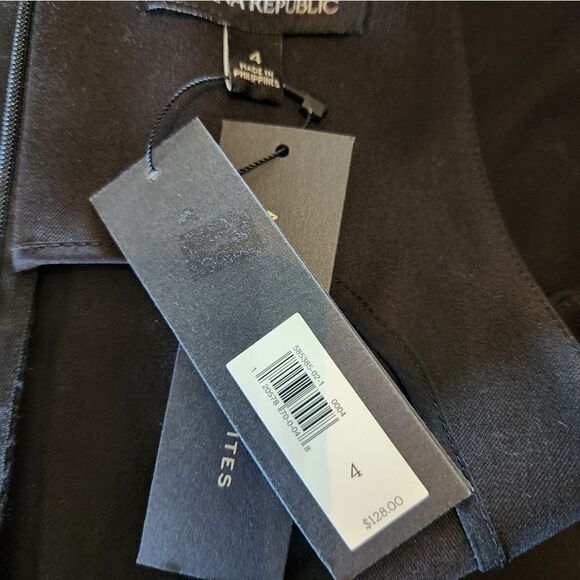 Banana Republic Bi Stretch Side Peplum Sheath Dress Size 4 NWT - Picture 7 of 8